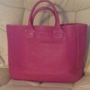 Ann Taylor tote-purse leather